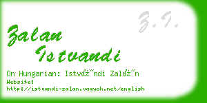 zalan istvandi business card